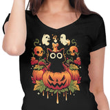 Halloween Candle Trick - Women's V-Neck