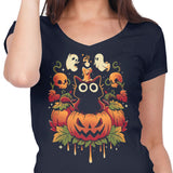 Halloween Candle Trick - Women's V-Neck