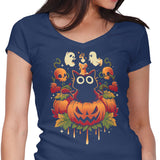 Halloween Candle Trick - Women's V-Neck