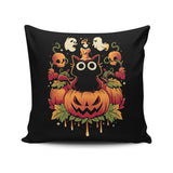 Halloween Candle Trick - Throw Pillow