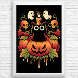 Halloween Candle Trick - Posters & Prints
