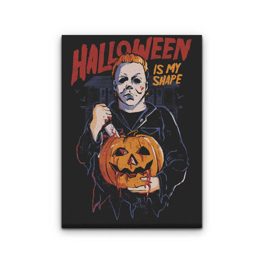 Halloween is My Shape - Canvas Print