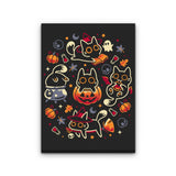 Halloween Kitty Party - Canvas Print