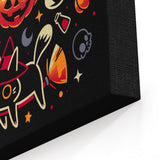 Halloween Kitty Party - Canvas Print