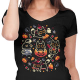 Halloween Kitty Party - Women's V-Neck