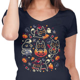 Halloween Kitty Party - Women's V-Neck