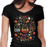 Halloween Kitty Party - Women's V-Neck