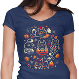 Halloween Kitty Party - Women's V-Neck