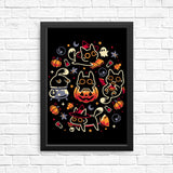 Halloween Kitty Party - Posters & Prints