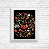 Halloween Kitty Party - Posters & Prints