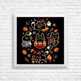 Halloween Kitty Party - Posters & Prints