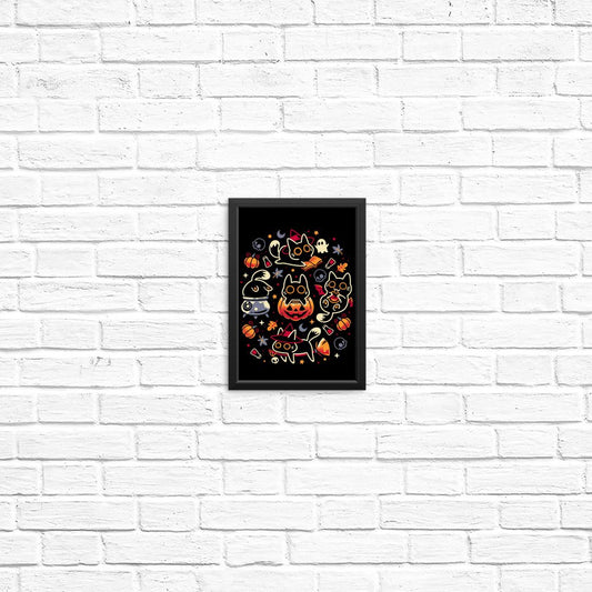 Halloween Kitty Party - Posters & Prints