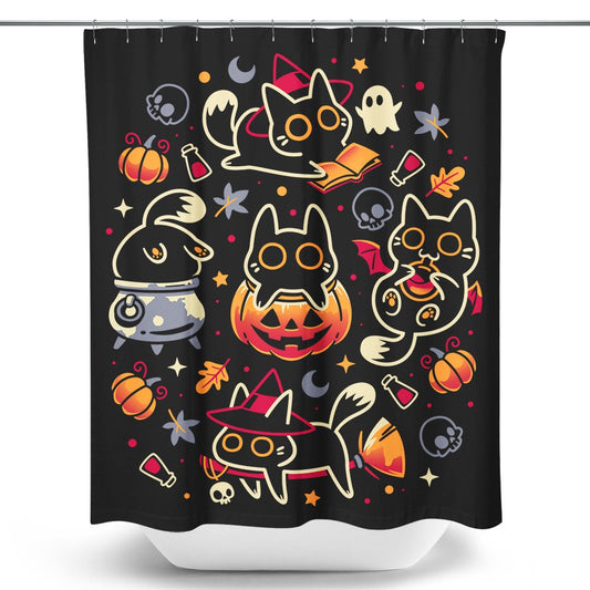 Halloween Kitty Party - Shower Curtain