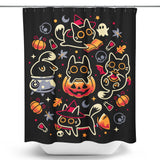 Halloween Kitty Party - Shower Curtain