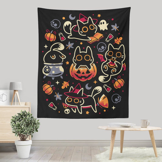 Halloween Kitty Party - Wall Tapestry