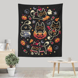 Halloween Kitty Party - Wall Tapestry