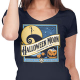 Halloween Moon - Women's V-Neck