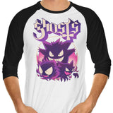 Haunted Ghost - 3/4 Sleeve Raglan T-Shirt