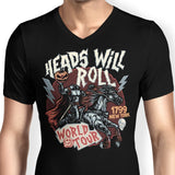 Heads Will Roll - Men's V-Neck