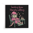 Healing From Nothing - Canvas Print
