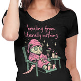 Healing From Nothing - Women's V-Neck