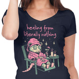 Healing From Nothing - Women's V-Neck