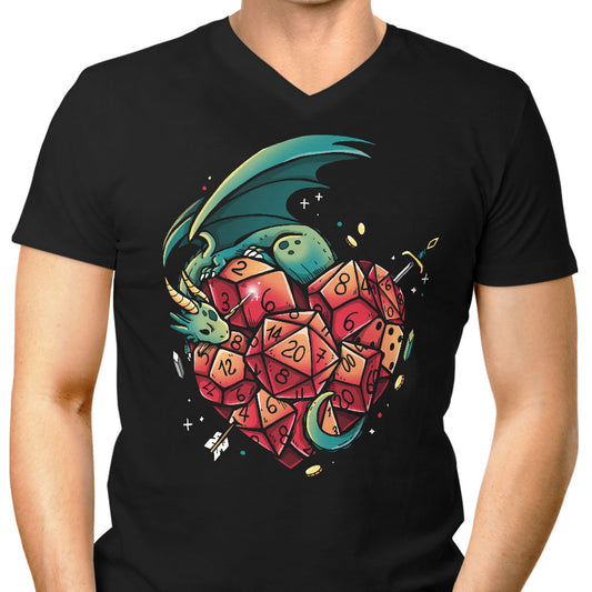 Heart of a Gamer - Men's V-Neck