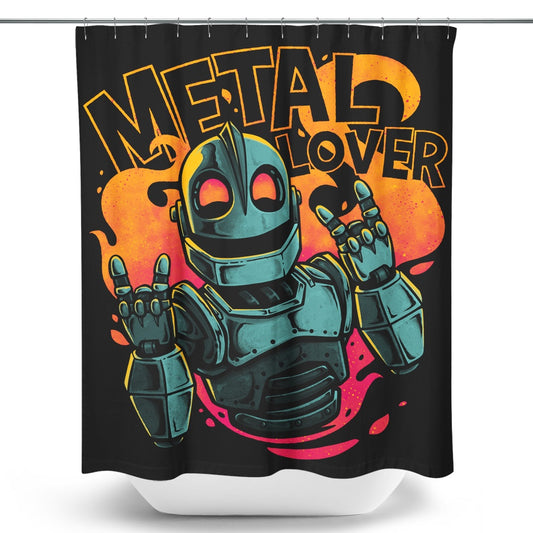 Heavy Metal Heart - Shower Curtain