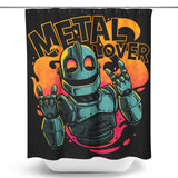 Heavy Metal Heart - Shower Curtain