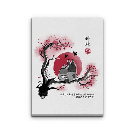 Heeler Sumi-e - Canvas Print