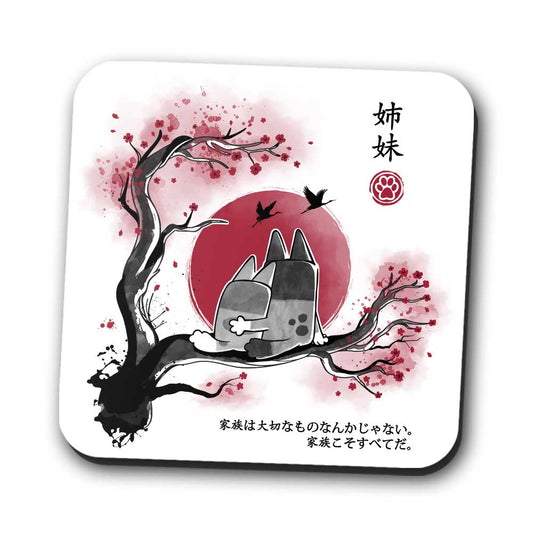 Heeler Sumi-e - Coasters