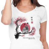 Heeler Sumi-e - Women's V-Neck