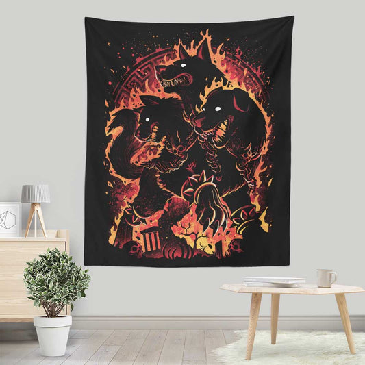 Hellhound Unleashed - Wall Tapestry