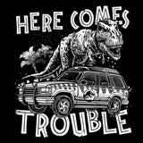 Here Comes Trouble - Women's V-Neck