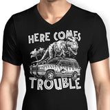 Here Comes Trouble - Men's V-Neck