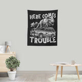 Here Comes Trouble - Wall Tapestry