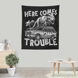 Here Comes Trouble - Wall Tapestry
