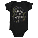Here Lies My Motivation - Youth Apparel