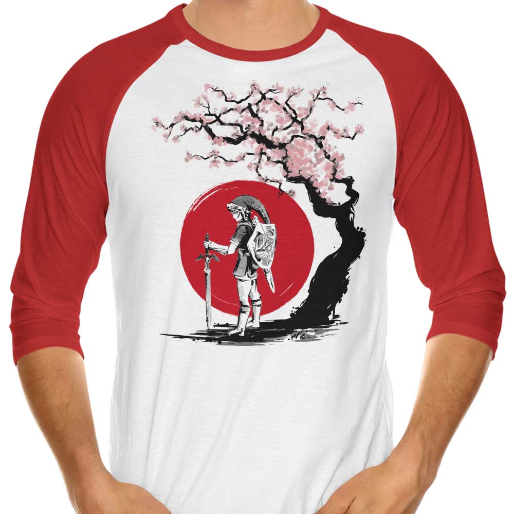 Hero Under the Sun - 3/4 Sleeve Raglan T-Shirt