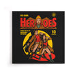 Heroes Comic - Canvas Print