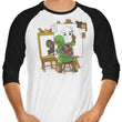 Heroic Self Portrait - 3/4 Sleeve Raglan T-Shirt