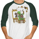 Heroic Self Portrait - 3/4 Sleeve Raglan T-Shirt
