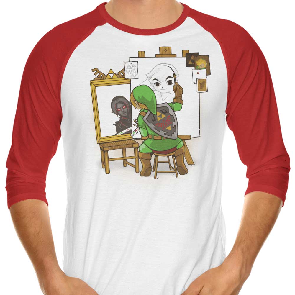 Heroic Self Portrait - 3/4 Sleeve Raglan T-Shirt