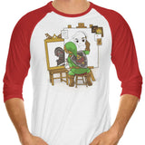 Heroic Self Portrait - 3/4 Sleeve Raglan T-Shirt