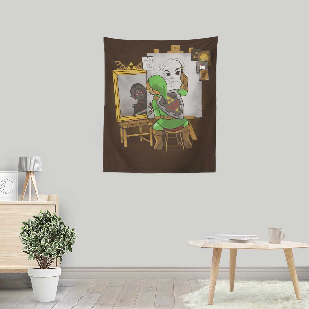 Heroic Self Portrait - Wall Tapestry