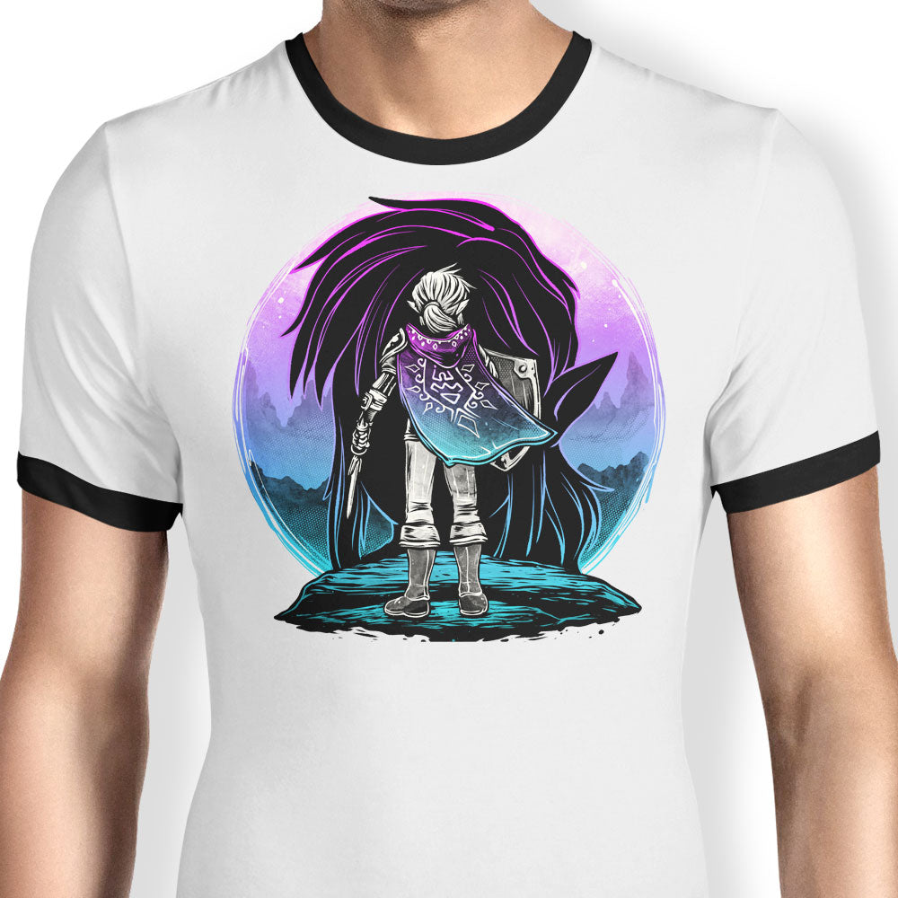 Sunset Riot Shirt Heroic Sunset - Ringer T-Shirt – Once Upon a Tee