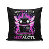 Hexalotl - Throw Pillow