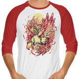 High in the Sky - 3/4 Sleeve Raglan T-Shirt