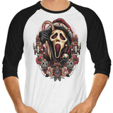 Holidays at Woodsboro - 3/4 Sleeve Raglan T-Shirt