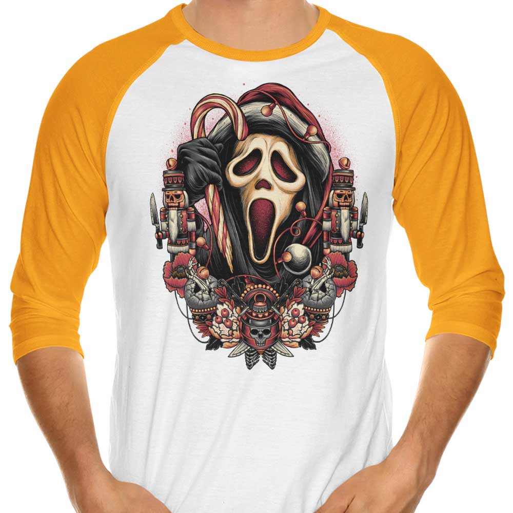 Holidays at Woodsboro - 3/4 Sleeve Raglan T-Shirt